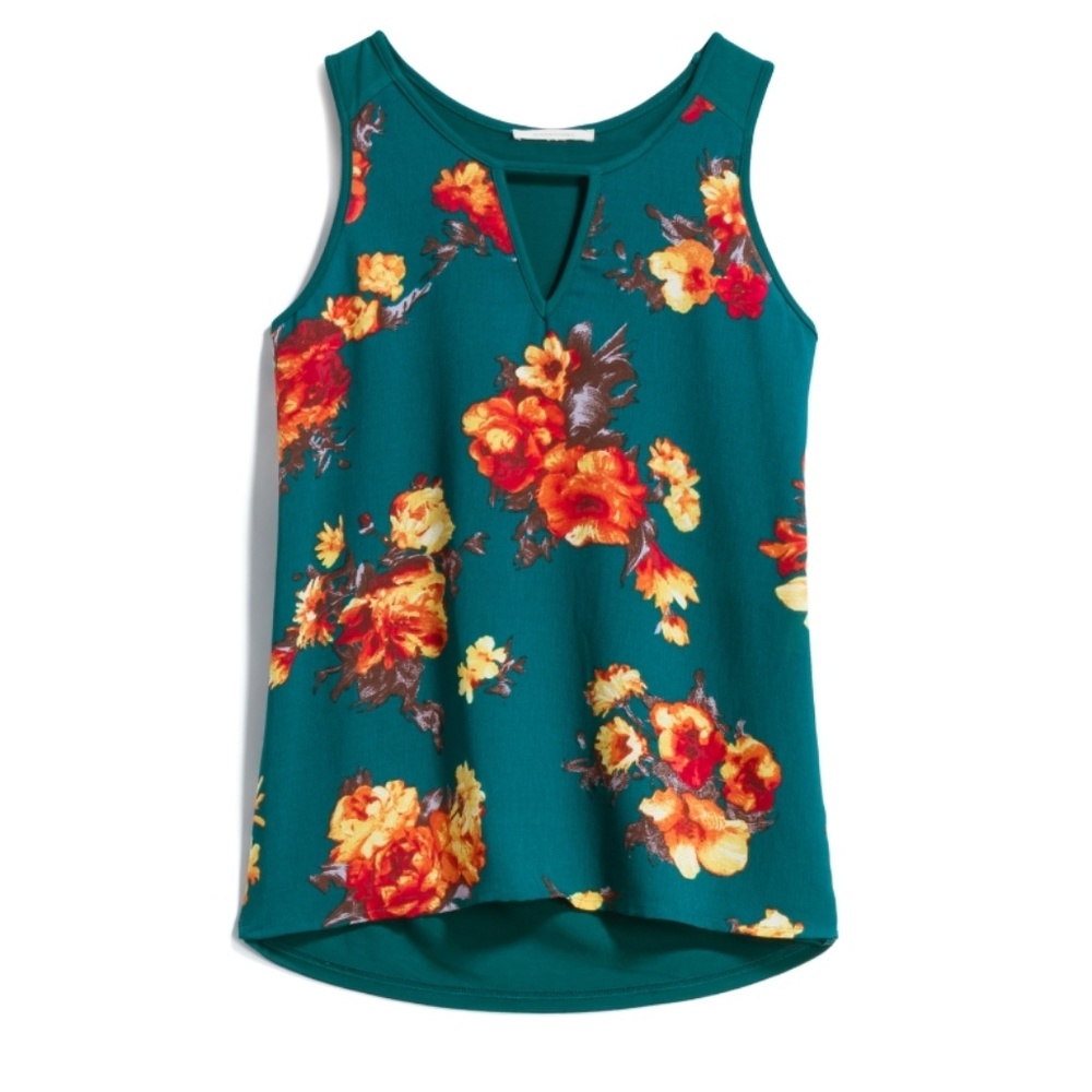 NWT Market and Spruce Mixed Embry Top